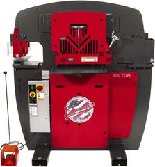 Edwards Manufacturing - 11" Throat Depth, 100 Ton Punch Pressure, 1-1/16" in 1" Punch Capacity Ironworker - 3 Phase, 230 Volts - A1 Tooling