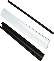 Caplugs - Vinyl Edge Liner - 3/4" Inside Width, 0.35" Deep, 0.38 to 0.759" Hard Metal Thickness, Black - A1 Tooling