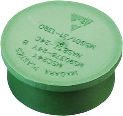 Caplugs - 0.542" ID, Round Head, Static Dissipative Cap - 0.78" OD, 1/2" Long, Low-Density Polyethylene, Black - A1 Tooling