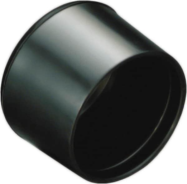 Caplugs - Round Head Finishing Cap - 63/64" Long, Low-Density Polyethylene, Black - A1 Tooling