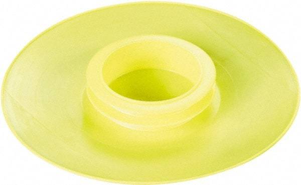 Caplugs - 16.14" ID, Push-On Flange Cap - 22.83" OD, 2-7/16" Long, Low-Density Polyethylene, Yellow - A1 Tooling