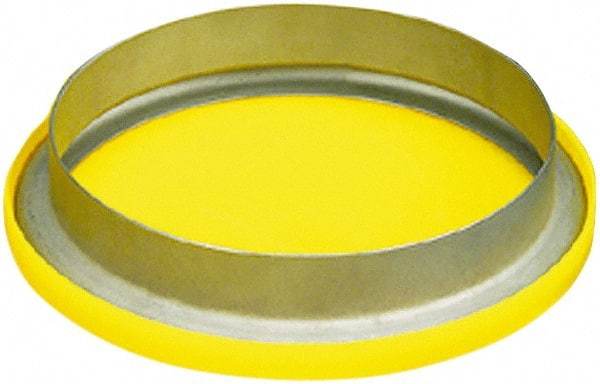 Caplugs - 2.122" ID, Round Head Flange Cap - 11/32" Long, Low-Density Polyethylene, Yellow - A1 Tooling