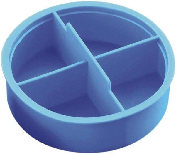 Caplugs - 3.45" ID, Round Head Tube Plug - 3.63" OD, 1" Long, Low-Density Polyethylene, Blue - A1 Tooling