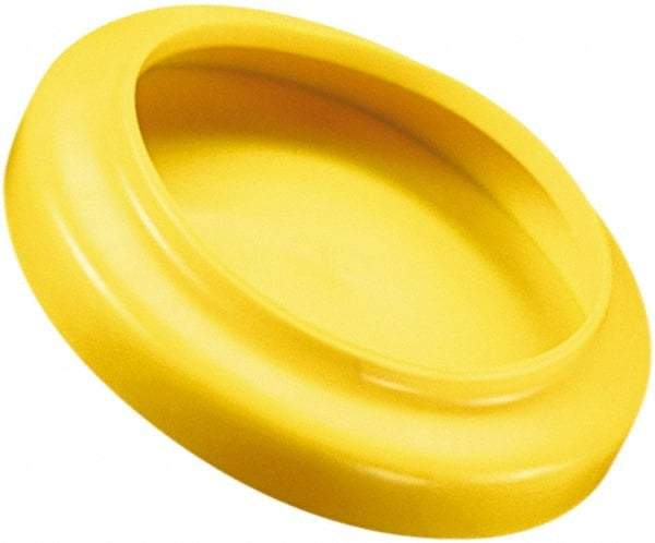 Caplugs - Flexible, Round Head Flange Cap - 49/64" Long, Vinyl, Yellow - A1 Tooling