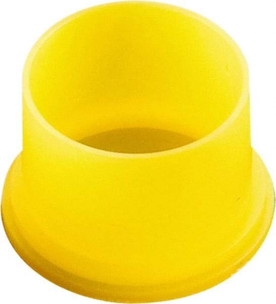 Caplugs - 0.85" ID, Round Head Utility Plug - 5/8" Long, Low-Density Polyethylene, Yellow - A1 Tooling