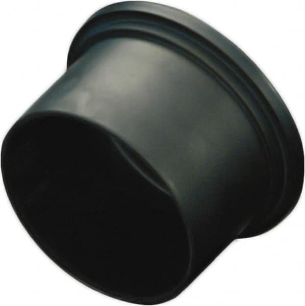 Caplugs - 0.483" ID, Conductive, Round Head Plug - 0.67" OD, 35/64" Long, Polyethylene Copolymer, Black - A1 Tooling