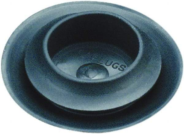 Caplugs - Button Finishing Plug for 0.031 to 0.079" Thick Panels, - 1.193" ID, 1.496 OD, 0.307" Deep, Thermoplastic Rubber, Black - A1 Tooling