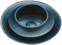 Caplugs - Button Finishing Plug for 0.031 to 0.079" Thick Panels, - 1.193" ID, 1.496 OD, 0.307" Deep, Thermoplastic Rubber, Black - A1 Tooling