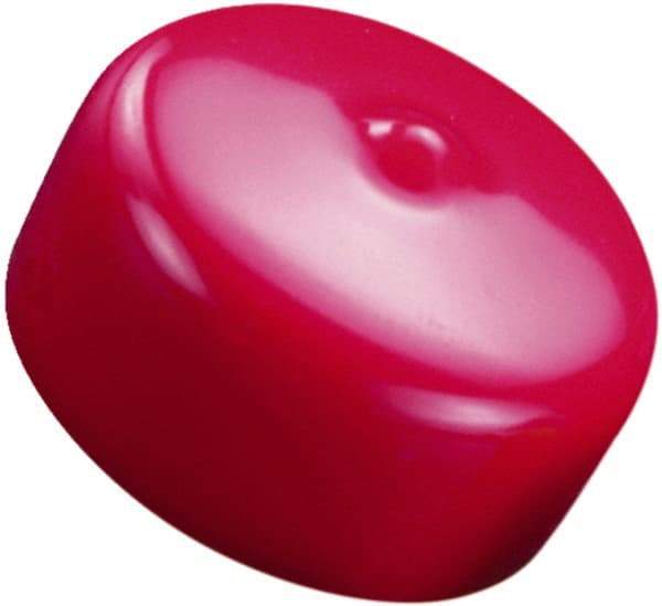 Caplugs - 2.46" ID, Round Head Cap - 2.61" OD, 1" Long, Vinyl, White - A1 Tooling