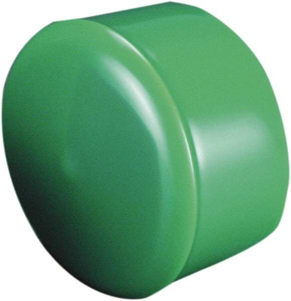 Caplugs - Round Head Cap with Flange - 3.14" OD, 1-1/2" Long, Vinyl, Brown - A1 Tooling