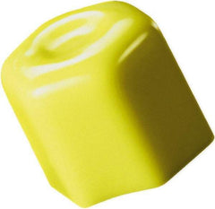 Caplugs - Hex Head Hex Cap - 51/64" Long, Vinyl, Yellow - A1 Tooling