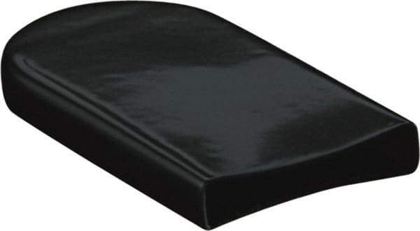 Caplugs - 1/16" x 1-3/16" x 1-3/16", Rectangular with Dome Head Finishing Cap/Grip - 1" Long, Vinyl, Black - A1 Tooling