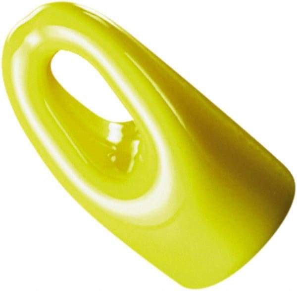 Caplugs - Round Head Hanger Tip Cap - 3/4" Long, Vinyl, Yellow - A1 Tooling