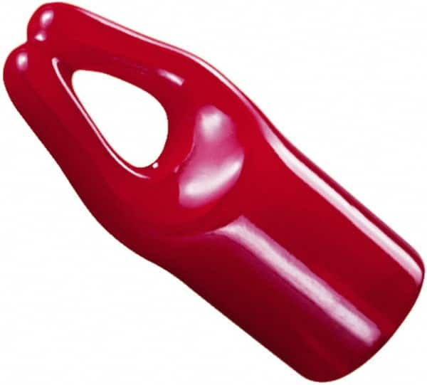 Caplugs - 1-1/16" ID, Round Head Hanger Tip Cap - 1" Long, Vinyl, Red - A1 Tooling