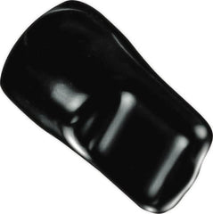 Caplugs - 3/16" ID, Pull-Tab, Round Head Masking Cap - 1-9/16" Long, Vinyl, Black - A1 Tooling