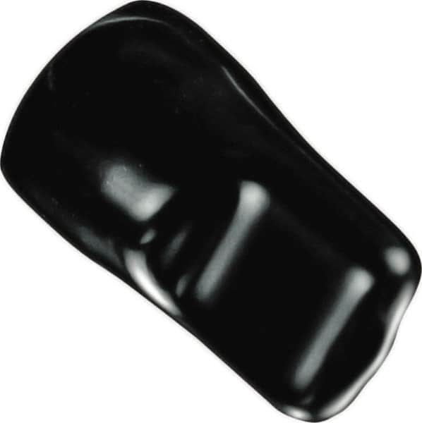 Caplugs - 0.41" ID, Pull-Tab, Round Head Masking Cap - 1-11/16" Long, Vinyl, Black - A1 Tooling