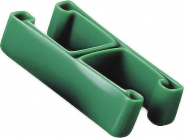 Caplugs - 1-5/8" x 3/4", Flexible Push-On I-Frame End Cap - 1-5/8" Long, Vinyl, Gray - A1 Tooling