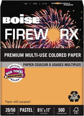 Boise - 8-1/2" x 11" Pumpkin Glow Colored Copy Paper - Use with Laser Printers, Copiers, Plain Paper Fax Machines, Multifunction Machines - A1 Tooling