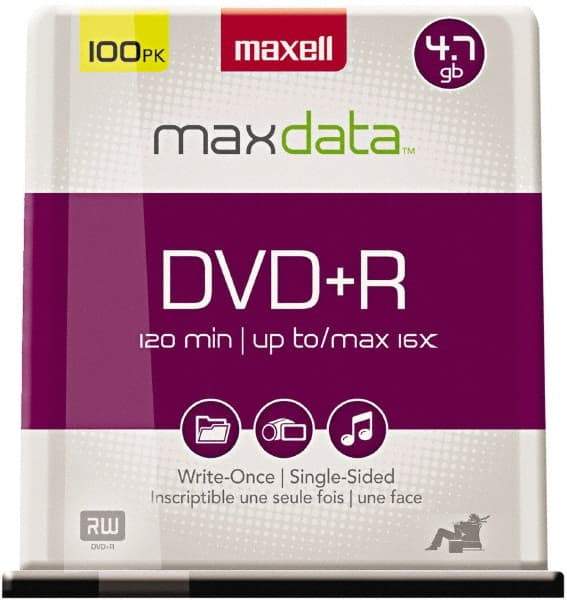 Maxell - Silver DVD+R Disc - Use with CD, DVD Drives - A1 Tooling