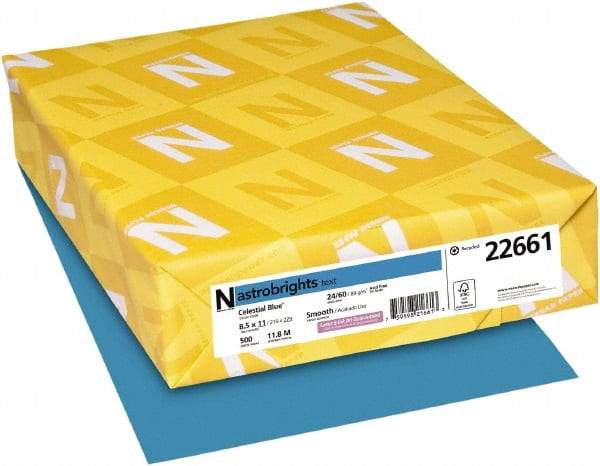 Neenah Paper - 8-1/2" x 11" Celestial Blue Colored Copy Paper - Use with Laser Printers, Inkjet Printers, Copiers - A1 Tooling