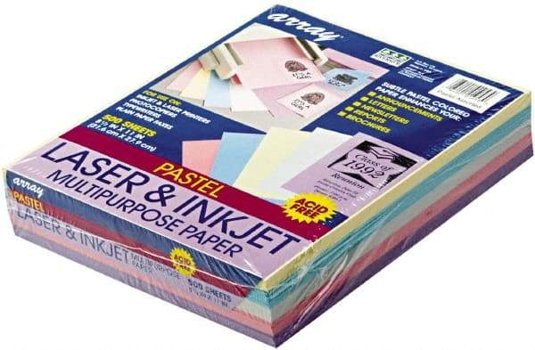 Pacon - 8-1/2" x 11" Assorted Colors Colored Copy Paper - Use with Laser Printers, Copiers - A1 Tooling