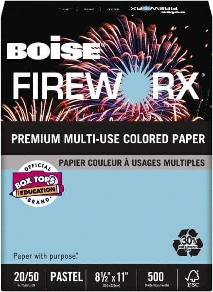 Boise - 8-1/2" x 11" Turbulent Turquoise Colored Copy Paper - Use with Laser Printers, Copiers, Plain Paper Fax Machines, Multifunction Machines - A1 Tooling