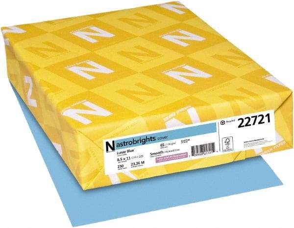 Neenah Paper - 8-1/2" x 11" Lunar Blue Colored Copy Paper - Use with Inkjet Printers, Laser Printers, Copiers - A1 Tooling