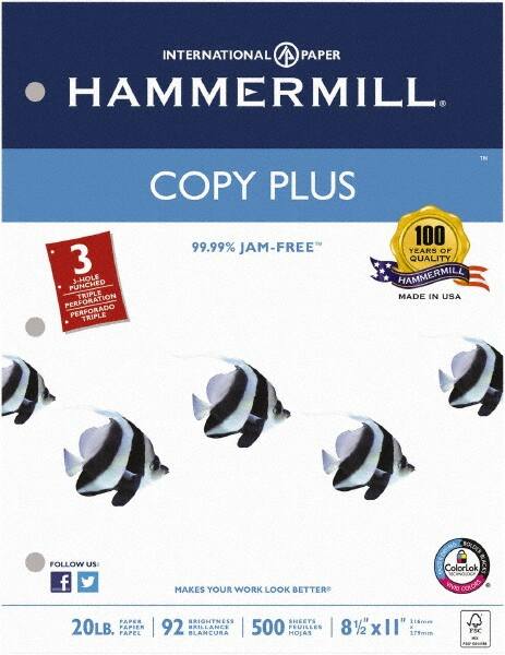 Hammermill - 8-1/2" x 11" White Copy Paper - Use with Laser Printers, Copiers, Fax Machines, Multifunction Machines - A1 Tooling