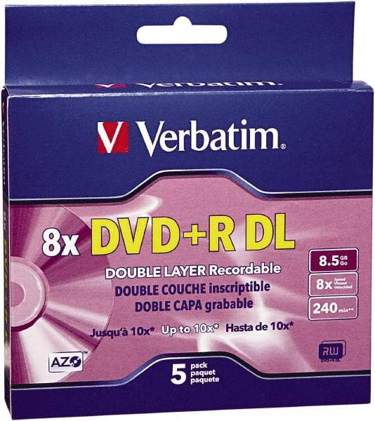 Verbatim - Silver DVD+R Disc - Use with CD, DVD Drives - A1 Tooling