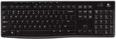 Logitech - Black Wireless Keyboard - Use with Mac OS X, Windows XP, Vista 7, 8 - A1 Tooling