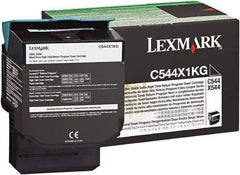 Lexmark - Black Toner Cartridge - Use with Lexmark C544dn, C544dtn, C544dw, C544n, X544dn, X544dtn, X544dw, X544n - A1 Tooling