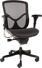 ALERA - 42-3/8" High Ergonomic Multifunction Chair - 28" Wide x 29-1/8" Deep, Breathable-A-Grade Black Mesh Seat, Black - A1 Tooling