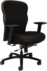 Basyx - 42-7/8" High Big & Tall Mesh Chair - 28 5/8" Wide x 25-5/8" Deep, Fabric Mesh Seat, Black - A1 Tooling