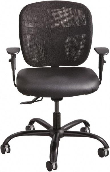 Safco - 37" High Task Chair - 26" Wide x 26" Deep, Vinyl Seat, Black - A1 Tooling