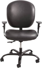 Safco - 38" High Task Chair - 26" Wide x 26" Deep, Vinyl Seat, Black - A1 Tooling