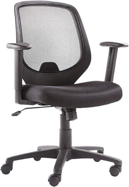 OIF - 40-3/8" High Mid Back Chair - 24" Wide x 22-7/8" Deep, Mesh Seat, Black - A1 Tooling