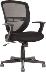 OIF - 39" High Mid Back Chair - 26-1/8" Wide x 26-3/8" Deep, Fabric Mesh Seat, Black - A1 Tooling