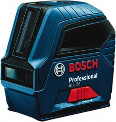 Bosch - 2 Beam 50' Max Range Self Leveling Cross Line Laser - ±5/16\x94 at 30' Accuracy, Battery Included - A1 Tooling