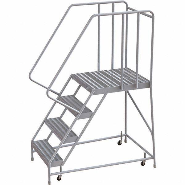 TRI-ARC - Rolling & Wall Mounted Ladders & Platforms Type: Rolling Warehouse Ladder Style: Rolling Safety Ladder - A1 Tooling