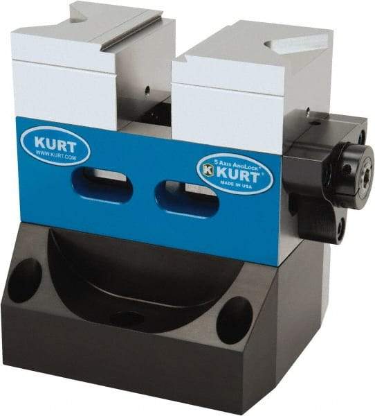 Kurt - 1 Piece Vise Riser - Aluminum, 5" Long, 4-3/4" Wide, 2-11/16" High - A1 Tooling