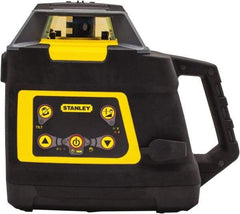 Stanley - 2,000' Measuring Range, 1/16" at 100' Accuracy, Self-Leveling Rotary Laser - ±5° Self Leveling Range, 600 RPM, 1 Beam, NiCad Battery Included - A1 Tooling