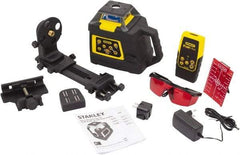 Stanley - 2,000' Measuring Range, 1/16" at 100' Accuracy, Self-Leveling Rotary Laser - ±5° Self Leveling Range, 150, 300 & 600 RPM, 1 Beam, NiCad Battery Included - A1 Tooling