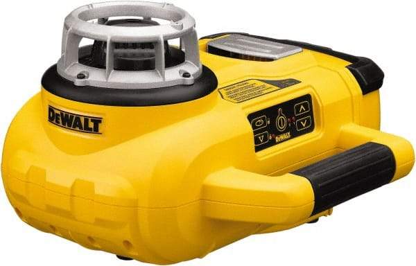 DeWALT - 1,500' Measuring Range, 1/8" at 100' Accuracy, Self-Leveling Rotary Laser - ±5° Self Leveling Range, 60, 250 & 600 RPM, 1 Beam, Lithium-Ion Battery Included - A1 Tooling