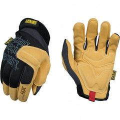 Mechanix Wear - Size M Abrasion Protection Work Gloves - For Mechanic's & Lifting, Uncoated, Hook & Loop Cuff, Full Fingered, Black, Paired - A1 Tooling