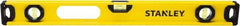 Stanley - 24" Long 3 Vial I-Beam Level - Aluminum, Yellow, 1 Level & 2 Plumb Vials - A1 Tooling