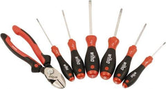 Wiha - 7 Piece Phillips Screwdriver, Slotted & Bicut Hand Tool Set - Comes in Clamshell - A1 Tooling