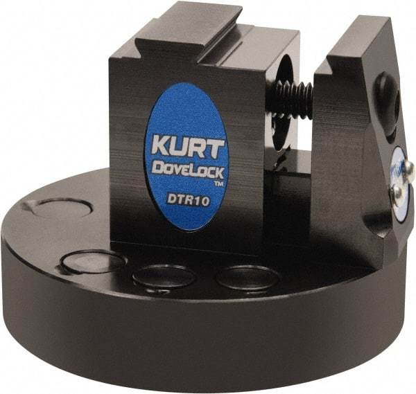 Kurt - 1" Jaw Width, 2" High x 2.69" Long x 2-11/16" Wide Dovetail Reversible Vise - For Use with 4 & 5 Axis Workholding Systems - A1 Tooling