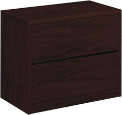 Hon - 36" Wide x 29-1/2" High x 20" Deep, 2 Drawer Lateral File - Woodgrain Laminate, Mahogany - A1 Tooling