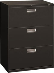 Hon - 30" Wide x 40.88" High x 19-1/4" Deep, 3 Drawer Roll-Out - Steel, Charcoal - A1 Tooling