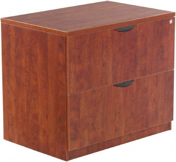 ALERA - 34" Wide x 29-1/2" High x 22-3/4" Deep, 2 Drawer Lateral File - Woodgrain Laminate, Medium Cherry - A1 Tooling